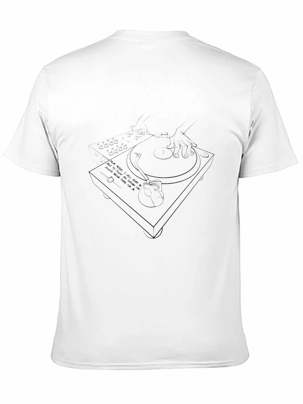 DJ Turntable T-Shirt - Music Lover Tee
