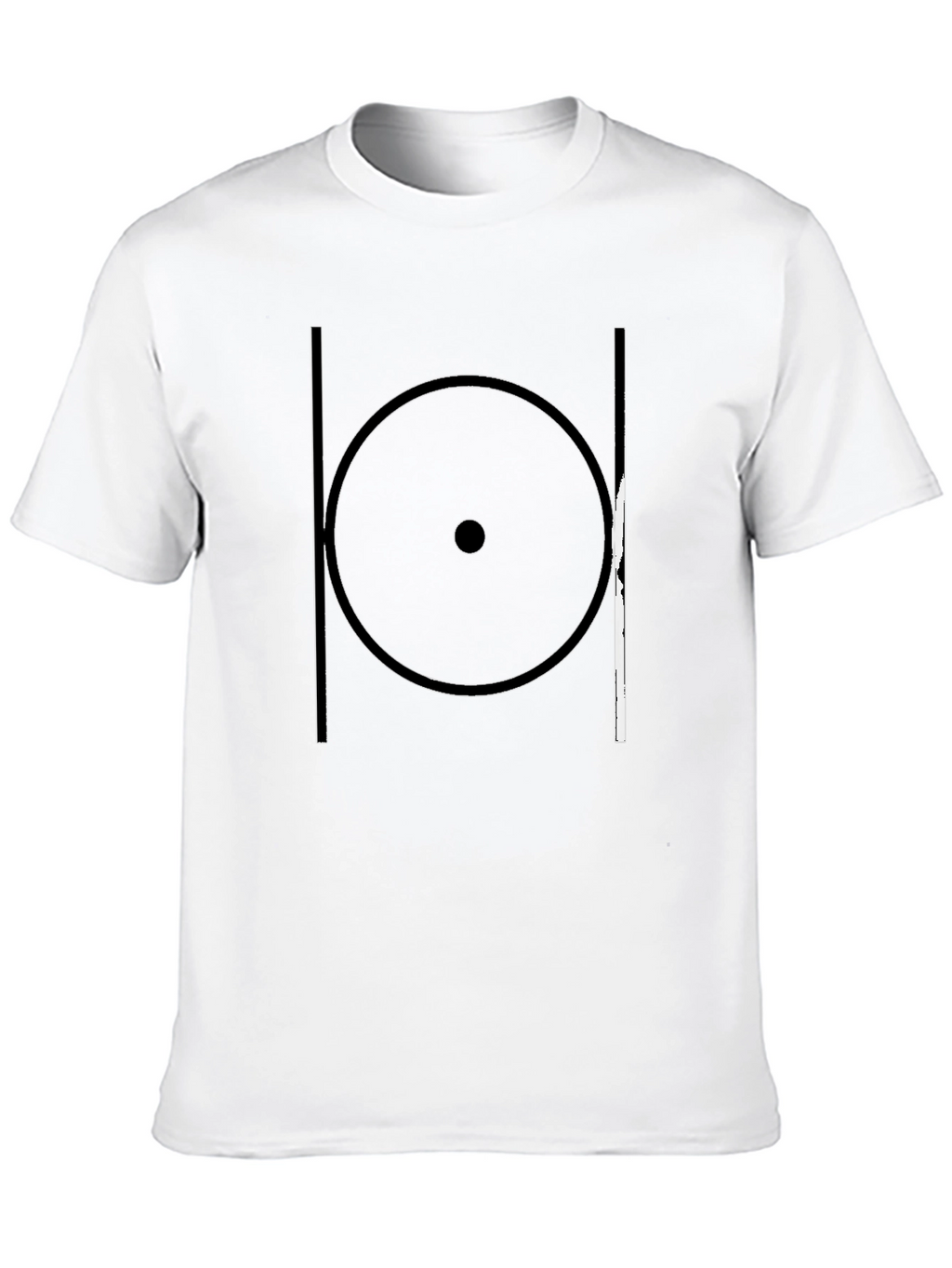 Geometric Circle Graphic Black T-Shirt