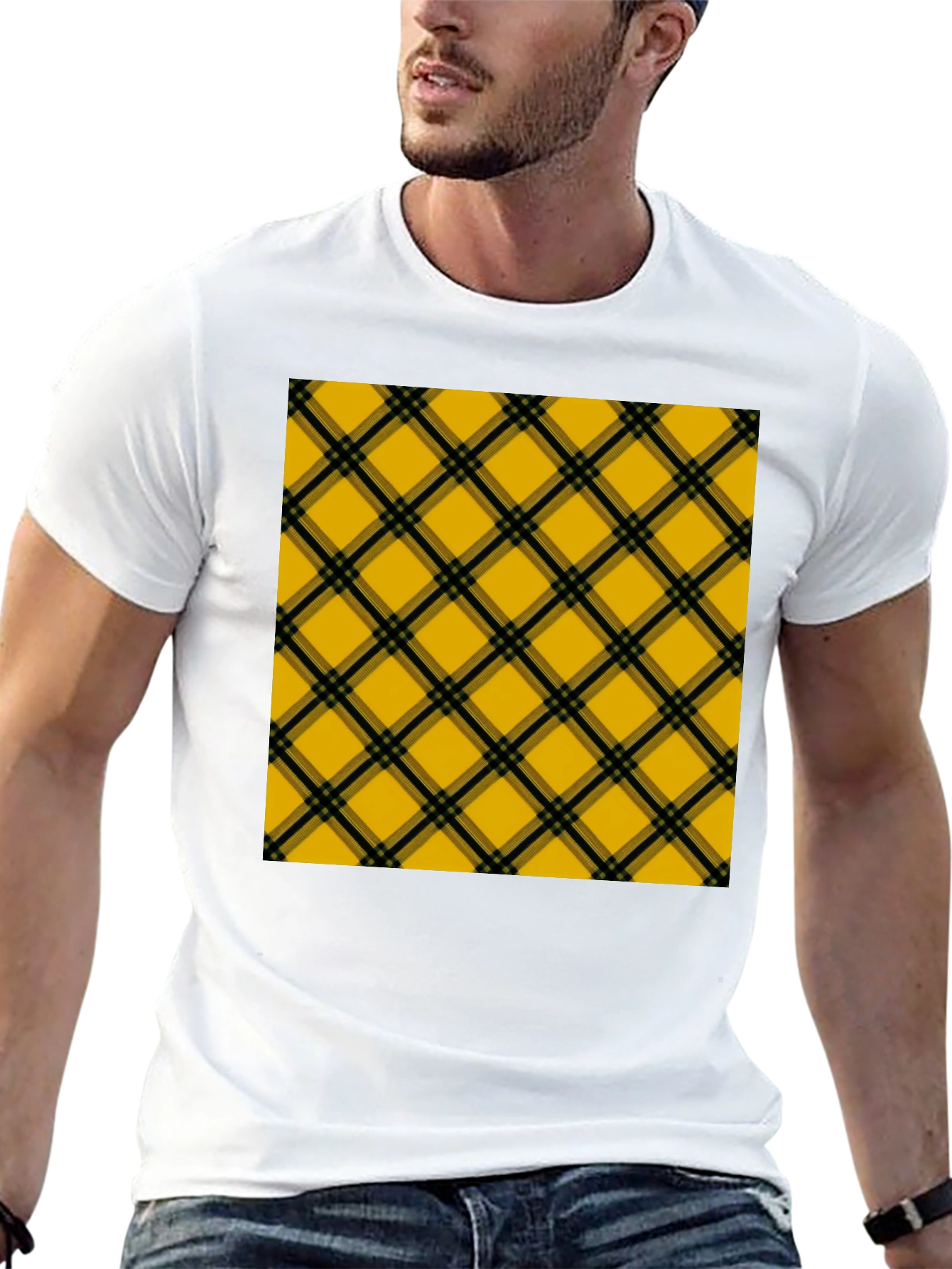 Plaid T-Shirt - Stylish Casual Wear