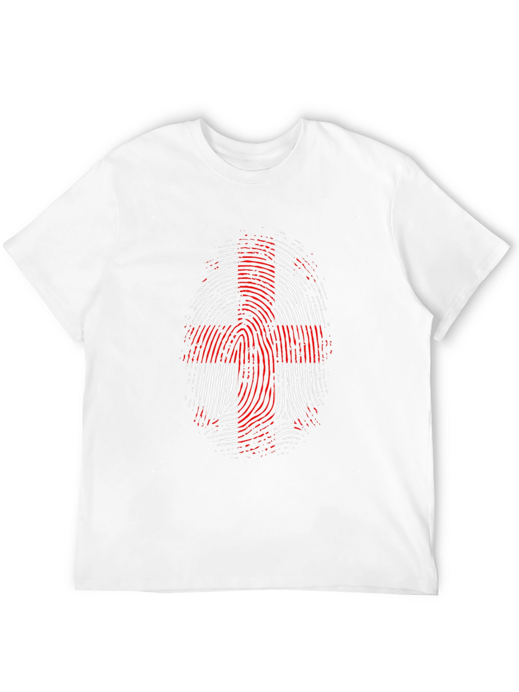 England Flag Fingerprint Graphic T-Shirt