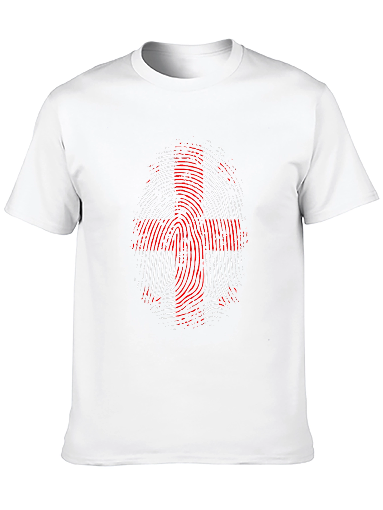 England Flag Fingerprint Graphic T-Shirt