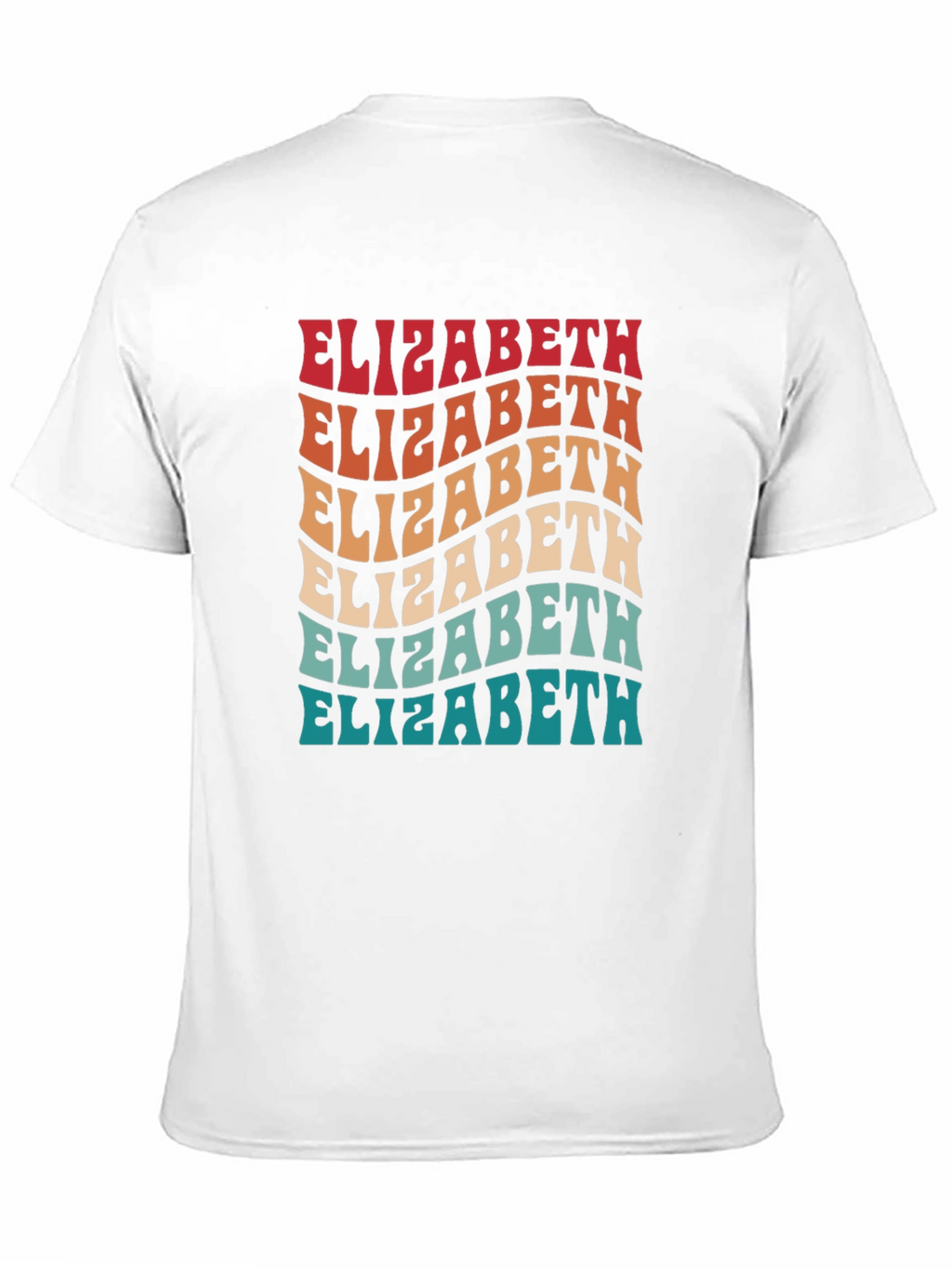 Retro Elizabeth Name T-Shirt - Trendy Personalized Style
