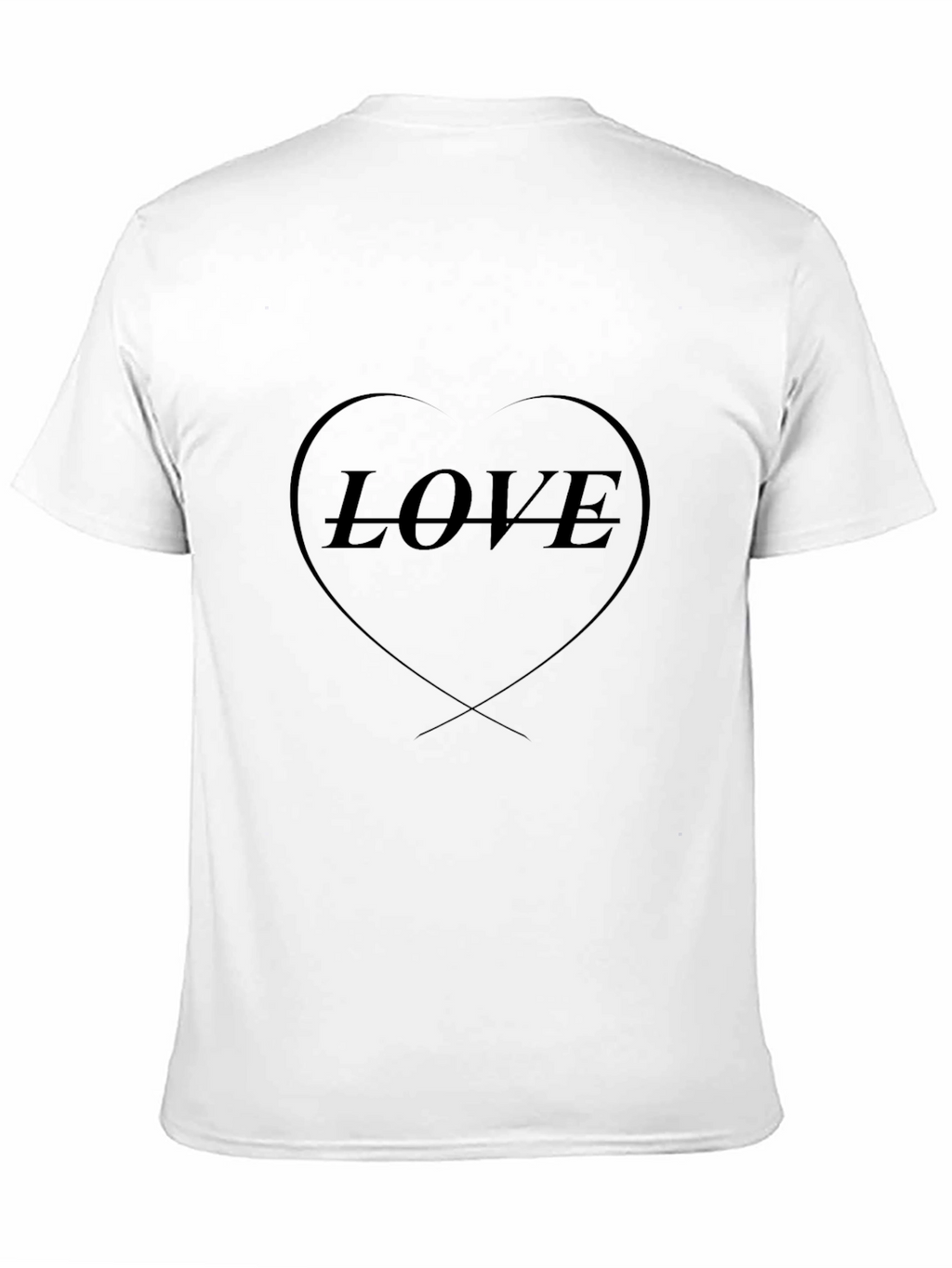 Love Heart Graphic T-Shirt - Black