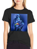Breastfeeding Art Black T-Shirt