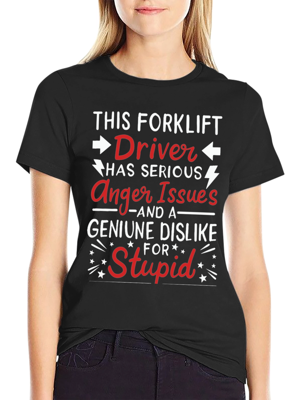 Funny Forklift Driver Anger Issues T-Shirt
