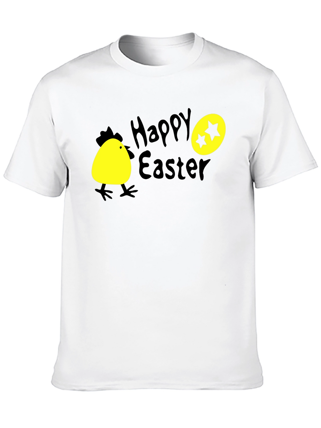 Happy Easter T-Shirt with Chick and Egg Design
