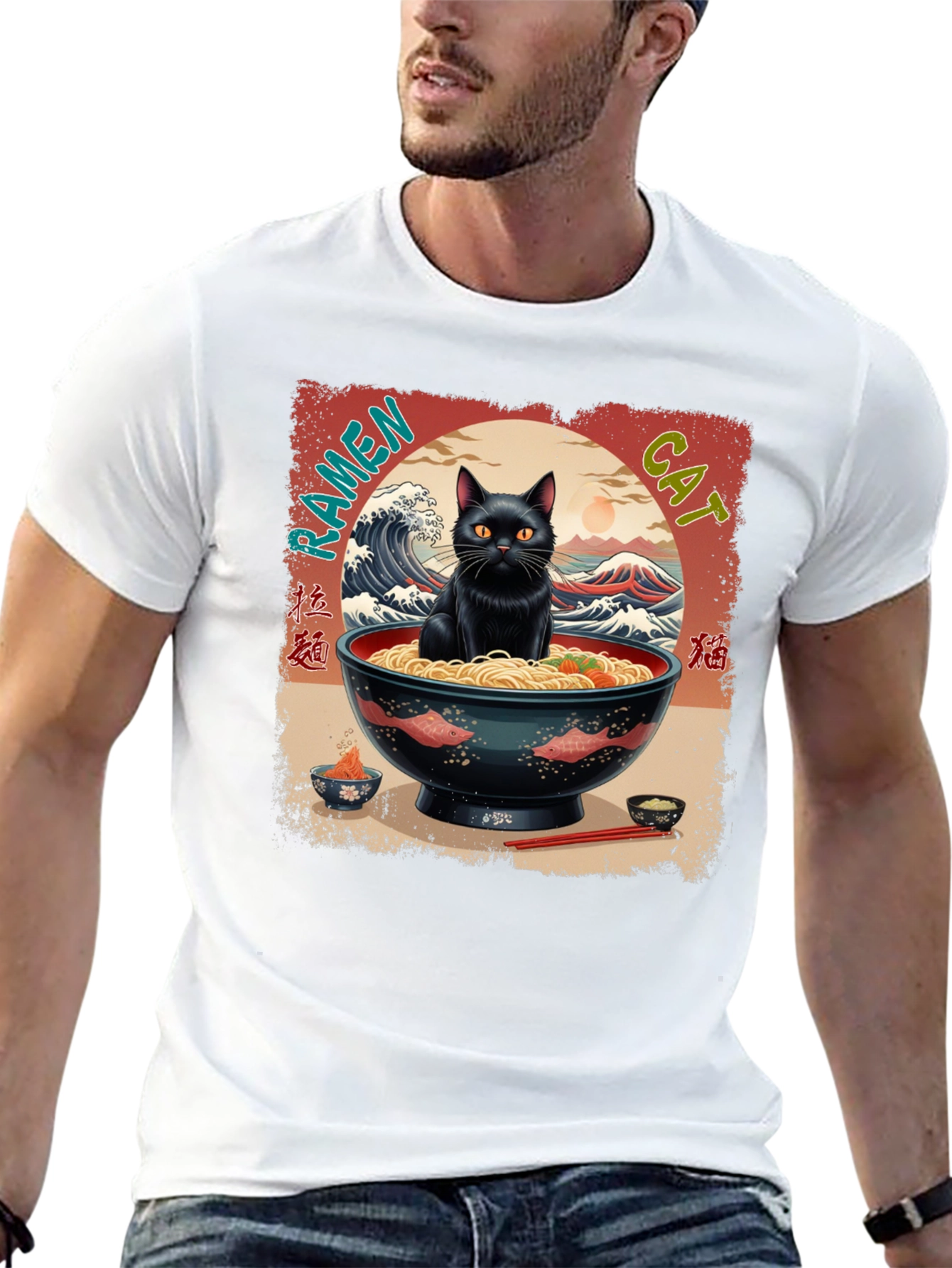 Ramen Cat Graphic Tee