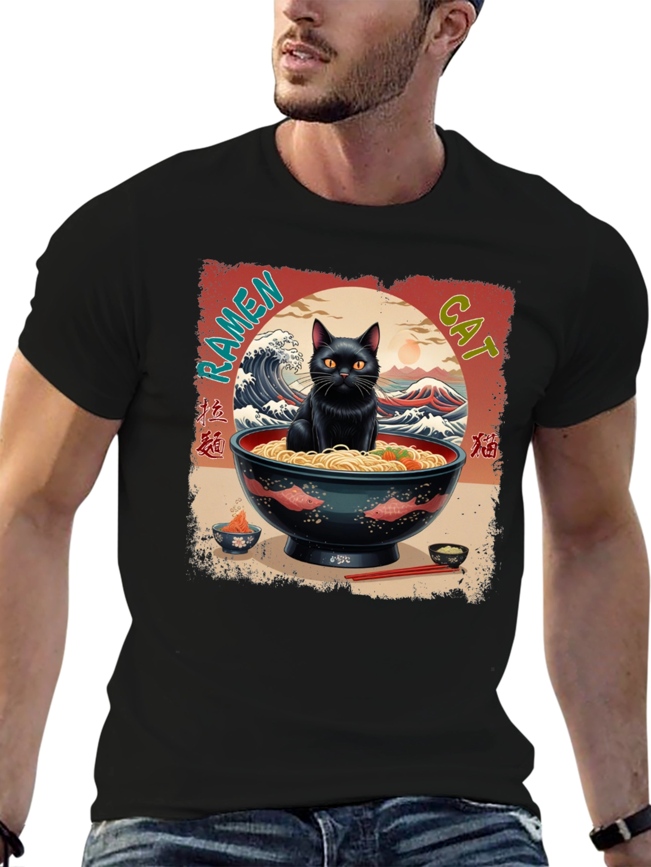 Ramen Cat Graphic Tee