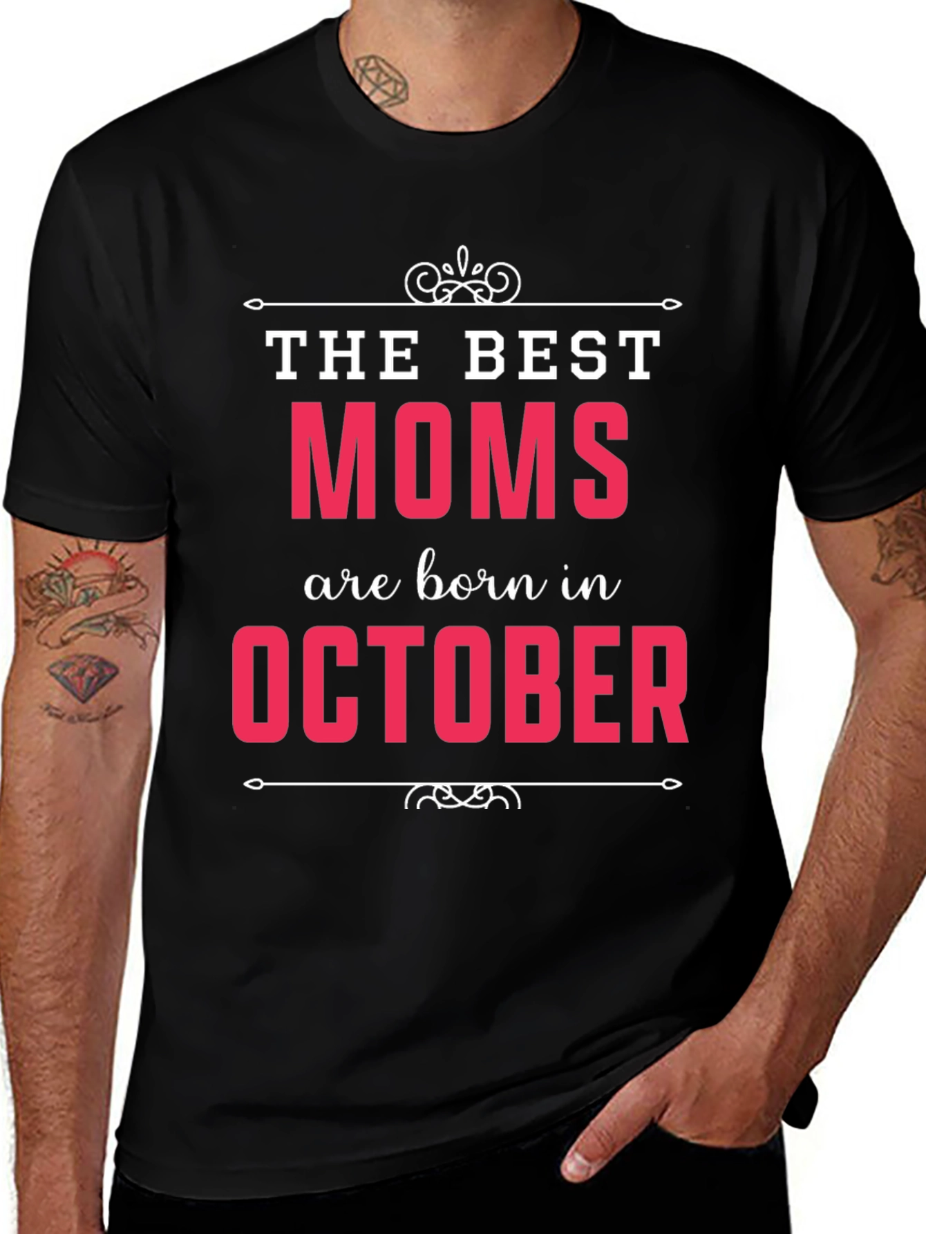 Best Moms are Born in October T-Shirt