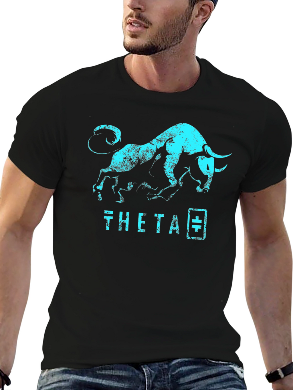 Theta Bull T-Shirt - Crypto Trader Tee