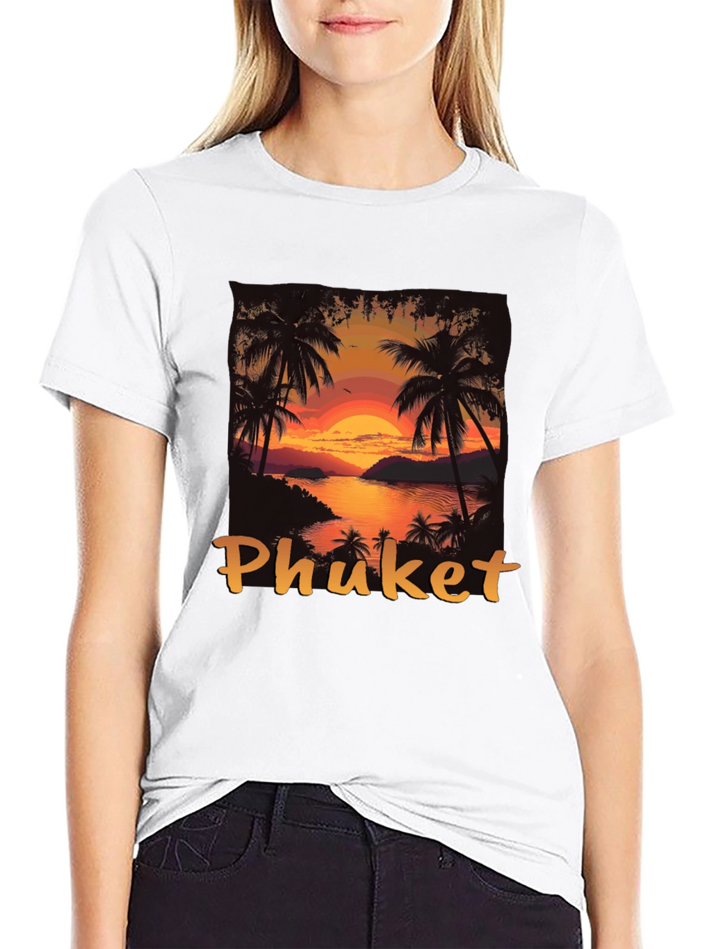 Phuket Sunset T-Shirt - Tropical Island Style