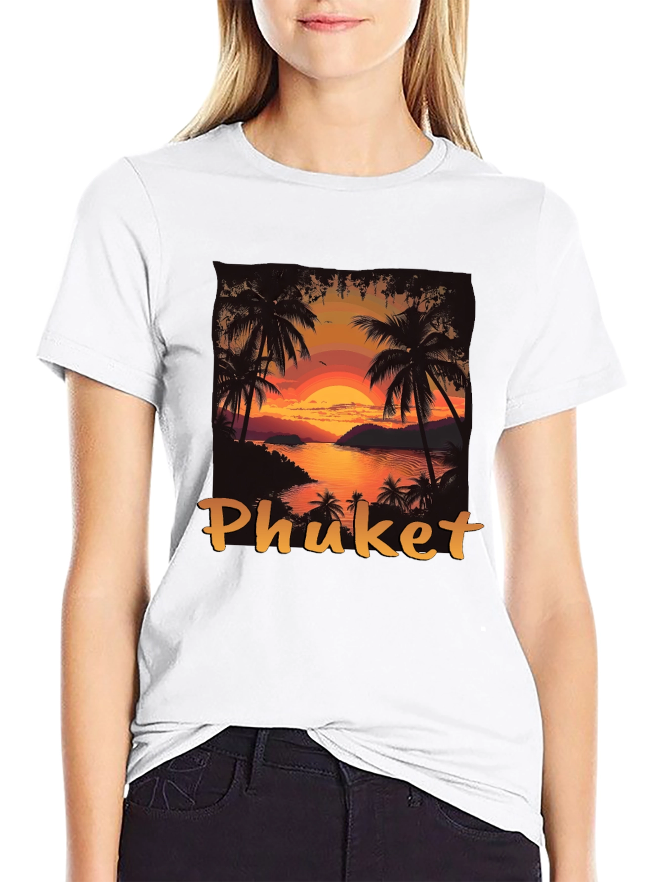 Phuket Sunset T-Shirt - Tropical Island Style