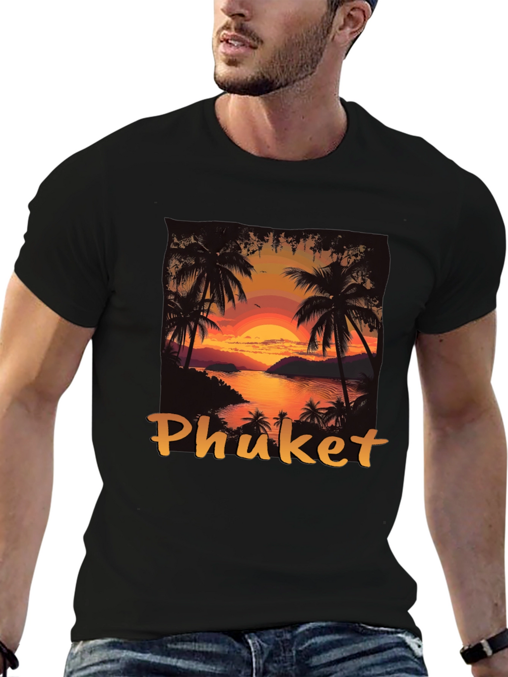 Phuket Sunset T-Shirt - Tropical Island Style