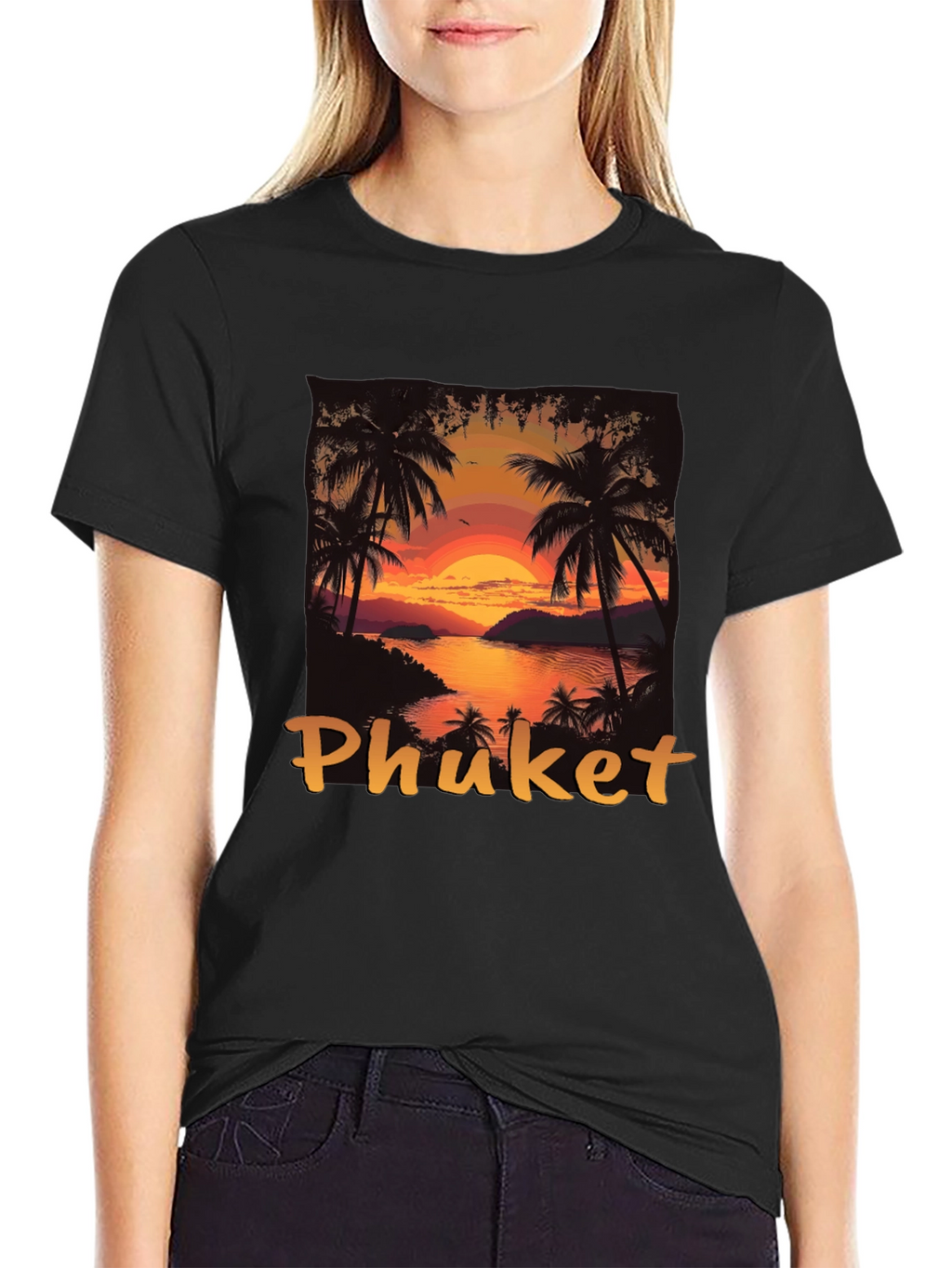 Phuket Sunset T-Shirt - Tropical Island Style