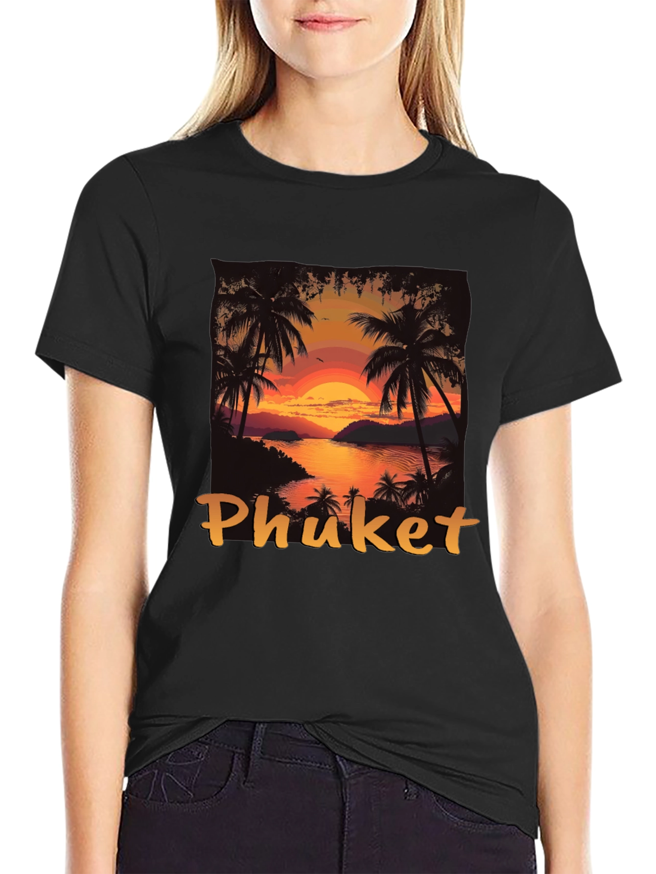 Phuket Sunset T-Shirt - Tropical Island Style
