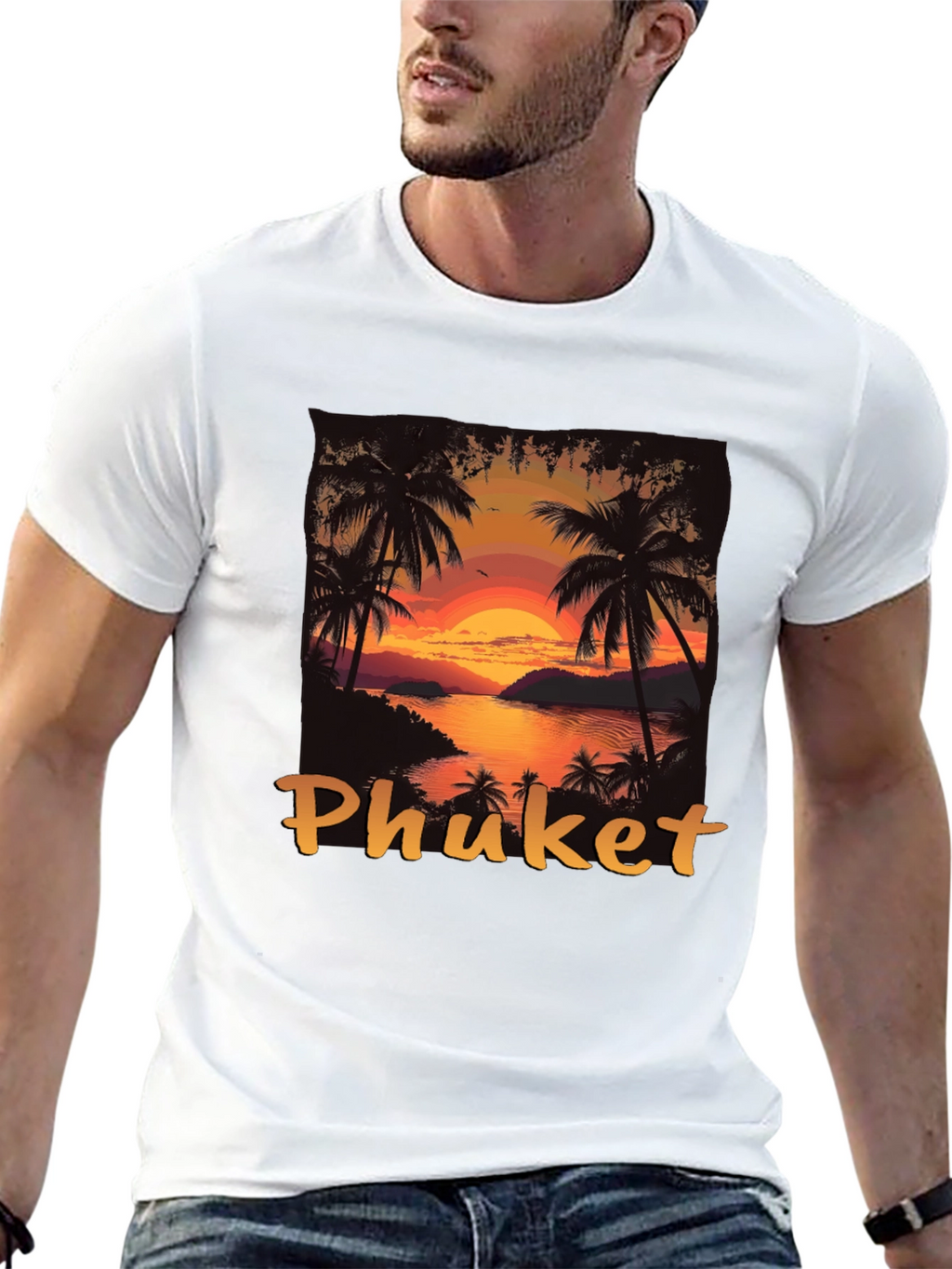 Phuket Sunset T-Shirt - Tropical Island Style