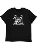 Cat Band Drum Set T-Shirt