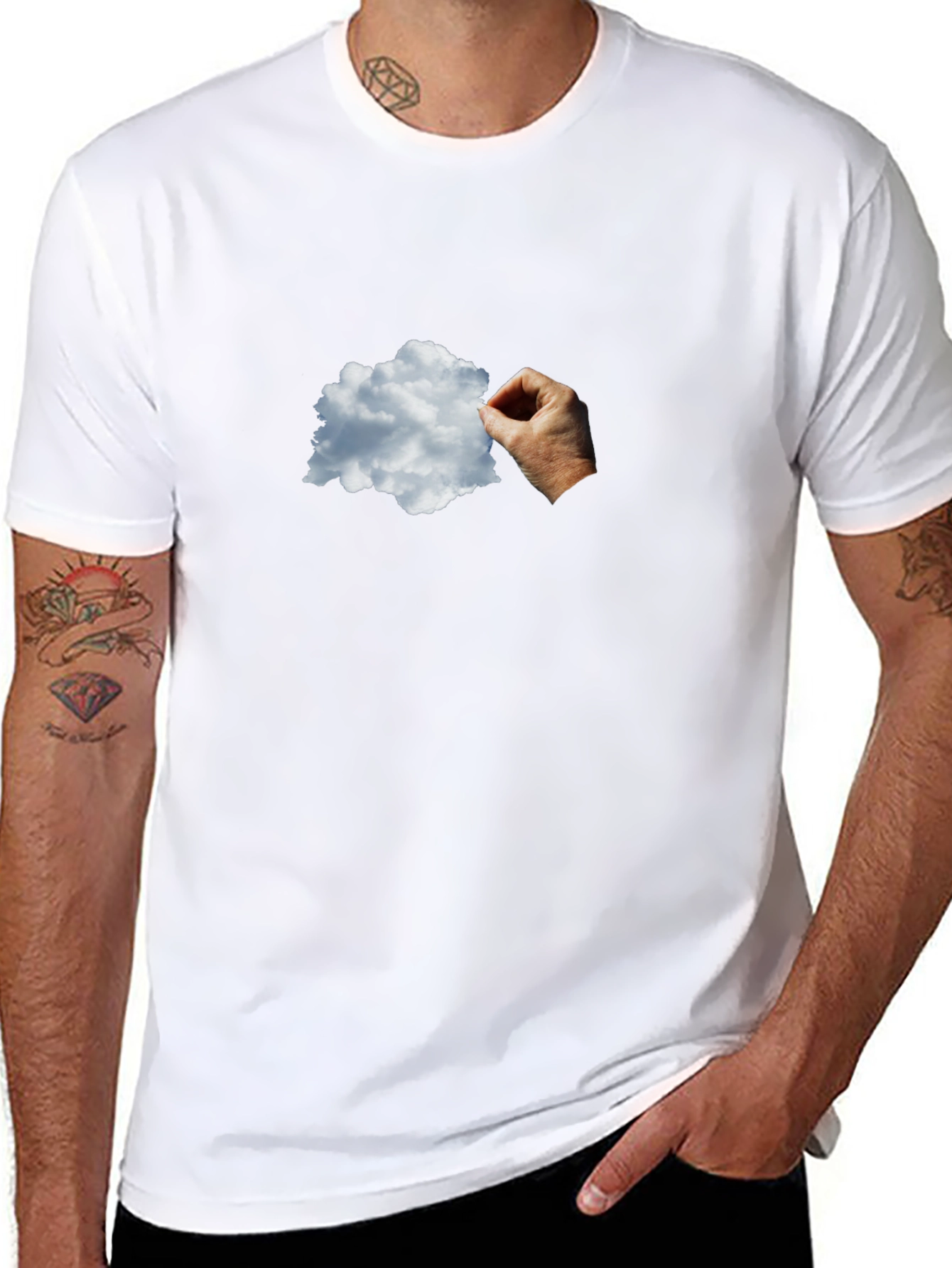 Cloud Grab Graphic Tee - Soft Cotton Comfort