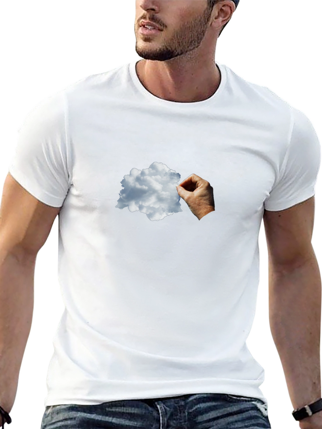 Cloud Grab Graphic Tee - Soft Cotton Comfort