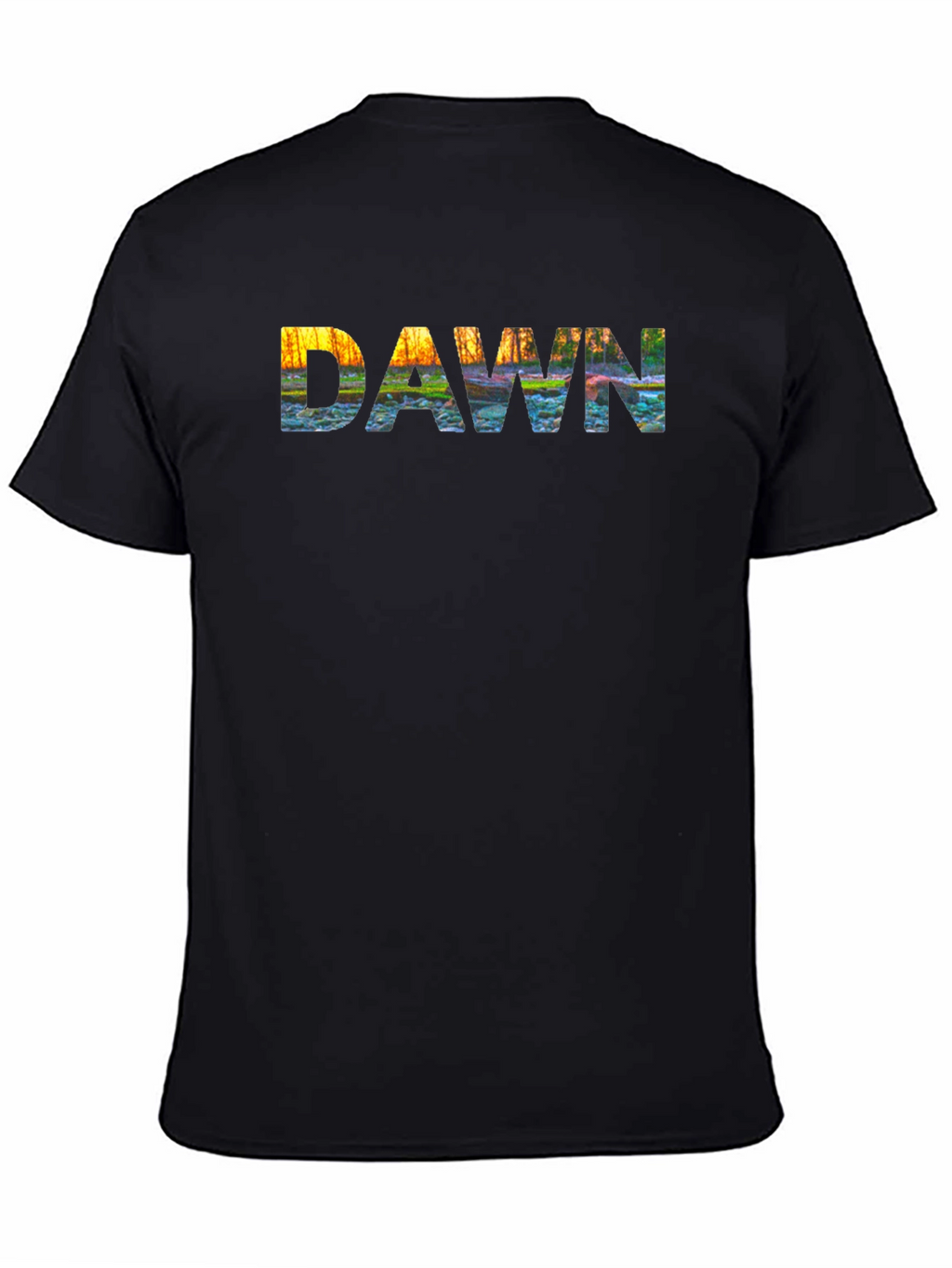 Dawn Graphic Print Black T-Shirt