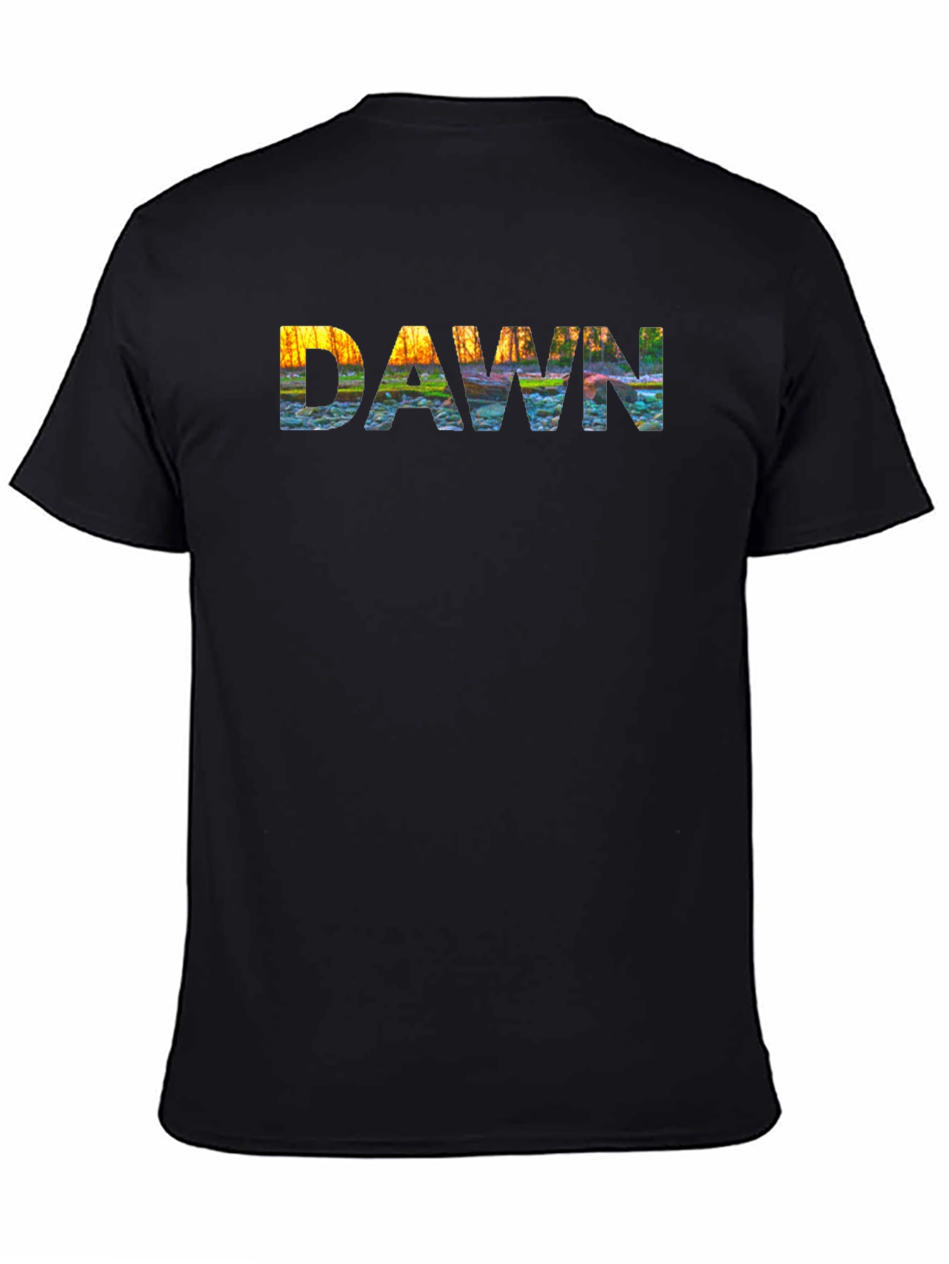 Dawn Graphic Print Black T-Shirt