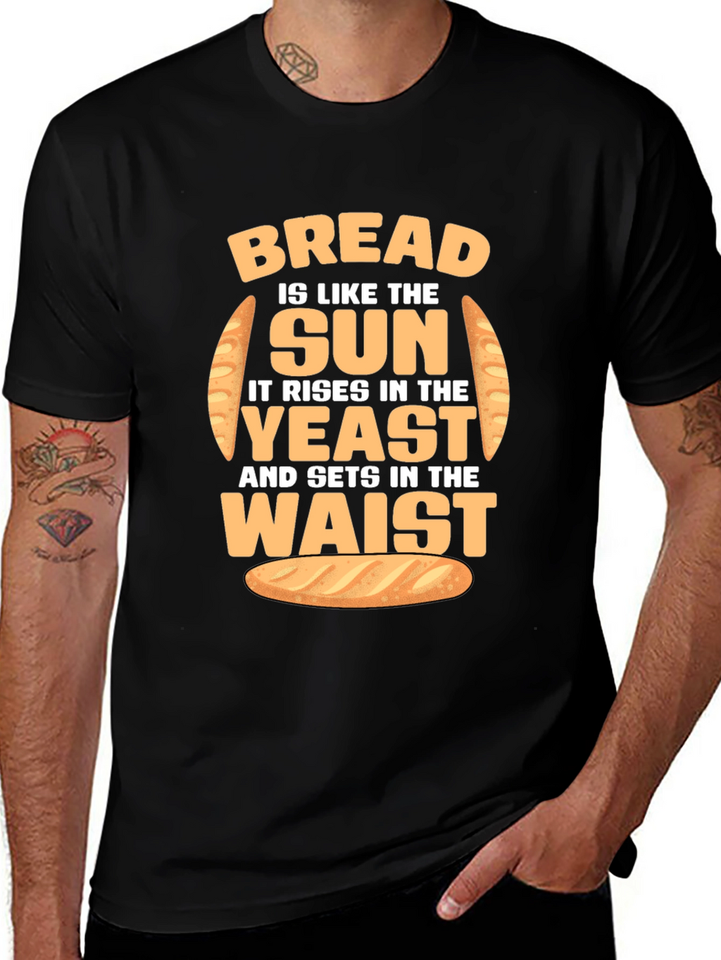 Funny Bread Rise and Waist T-Shirt