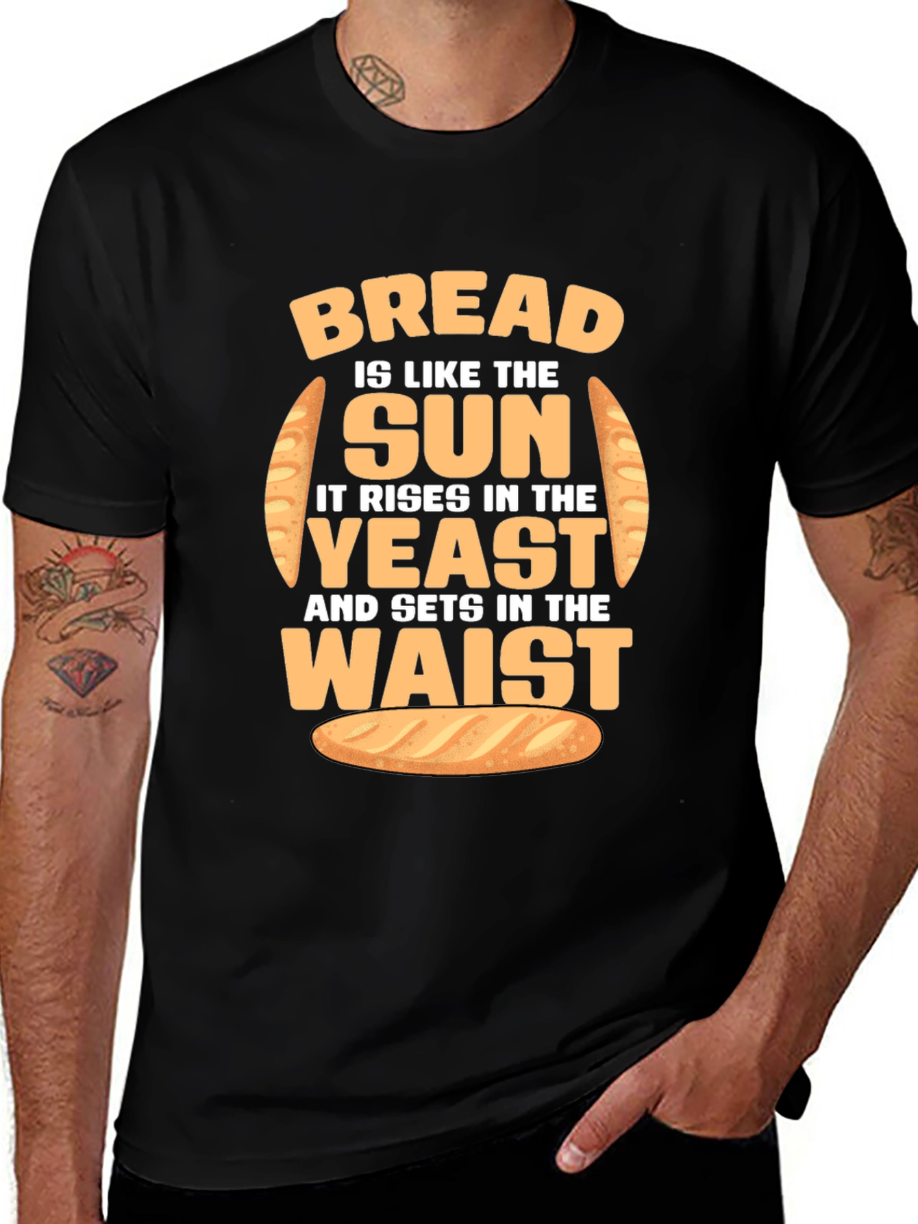 Funny Bread Rise and Waist T-Shirt