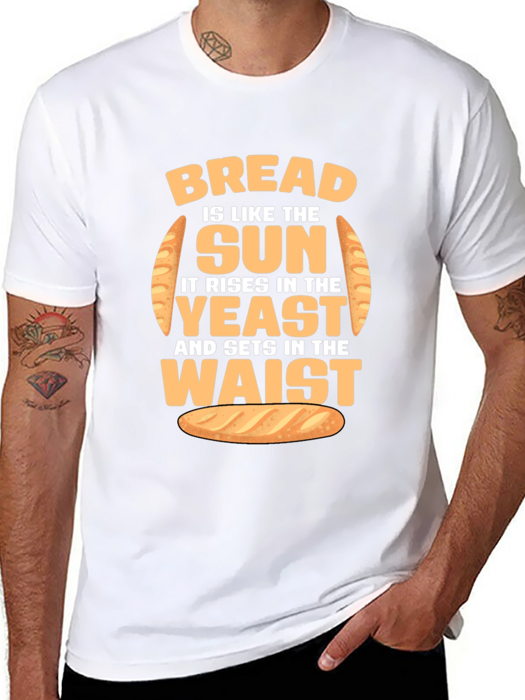 Funny Bread Rise and Waist T-Shirt