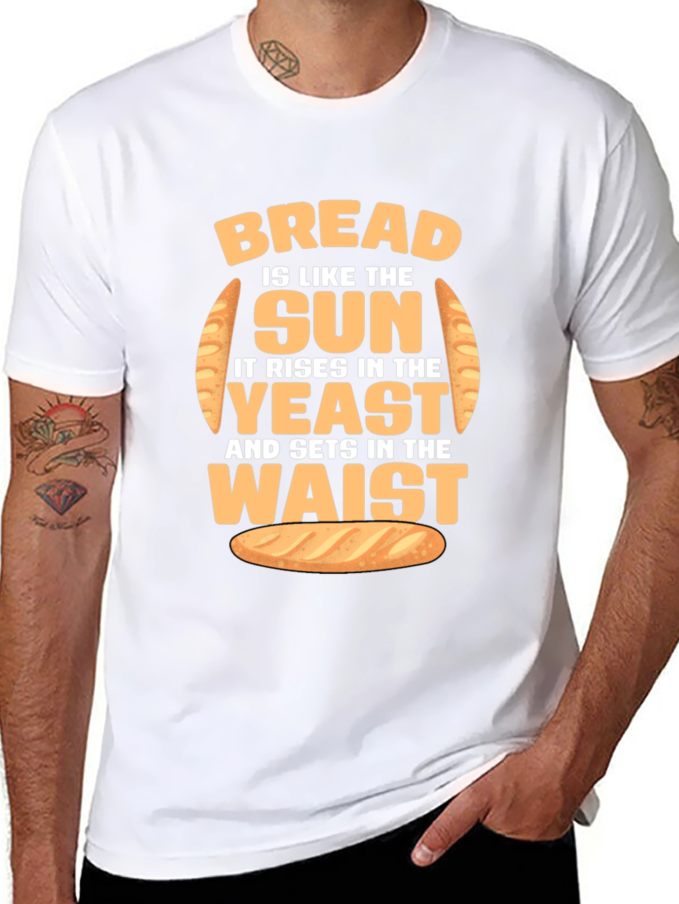 Funny Bread Rise and Waist T-Shirt