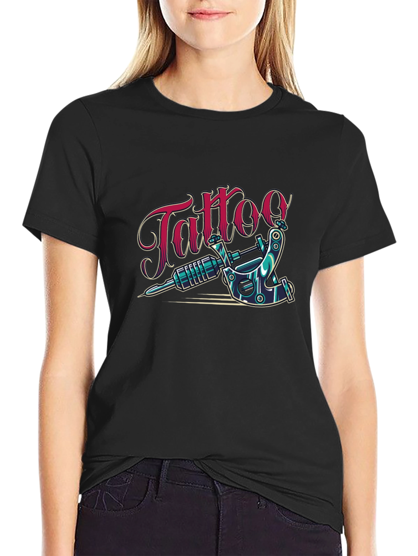 Tattoo Design Black T-Shirt