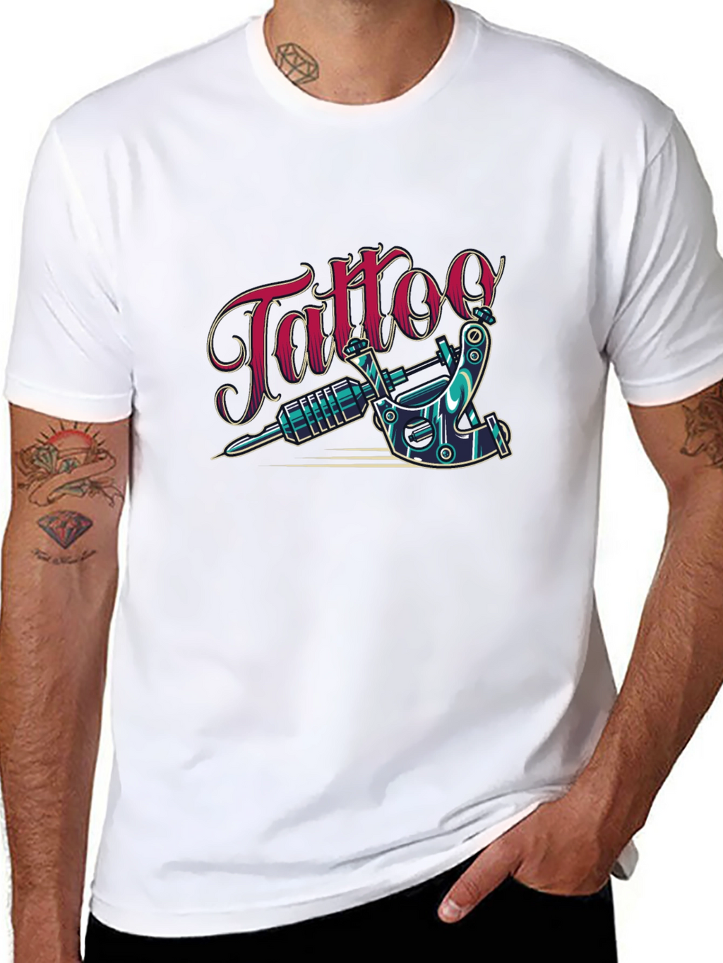 Tattoo Design Black T-Shirt