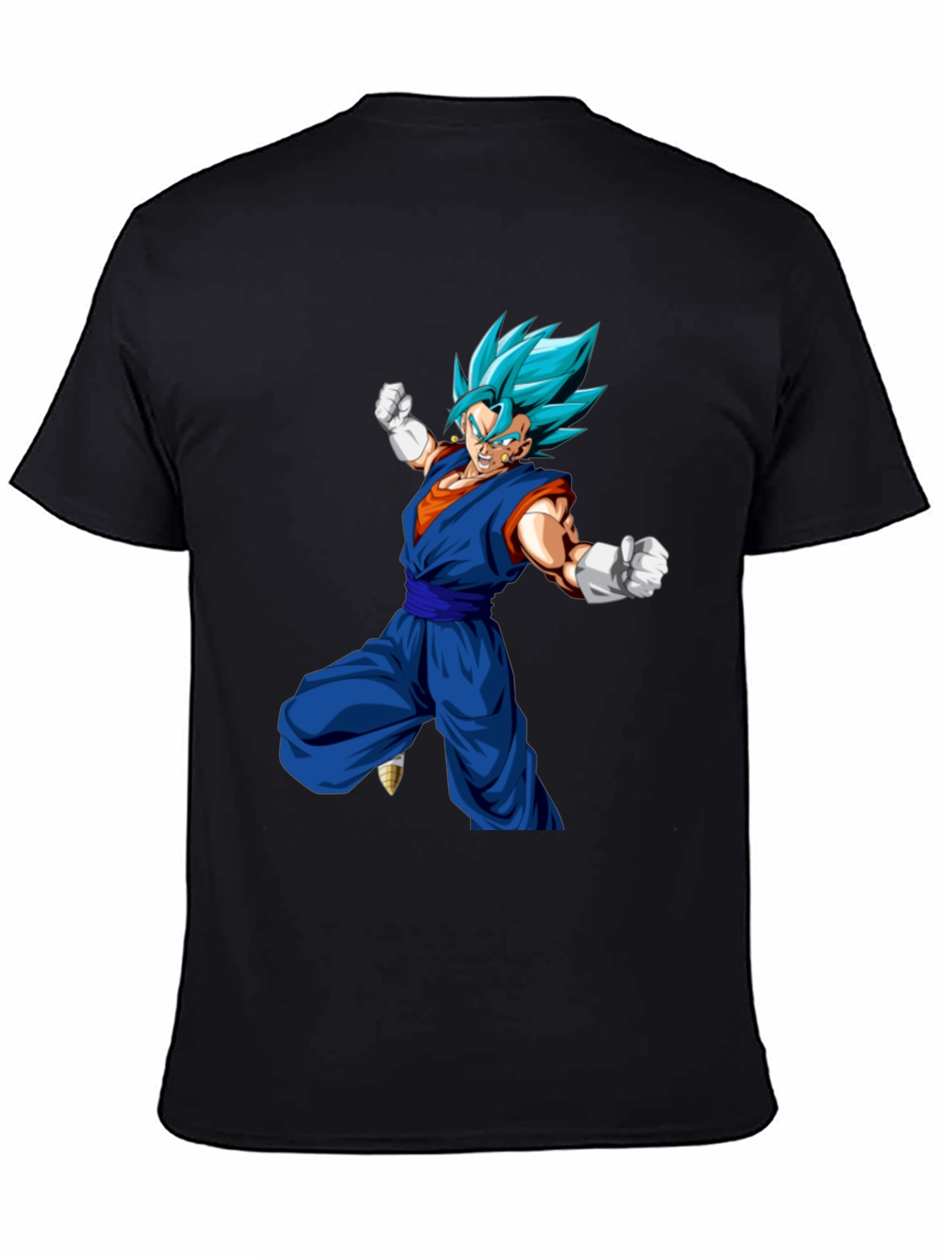 Dragon Ball Z Vegito Graphic Print Black T-Shirt