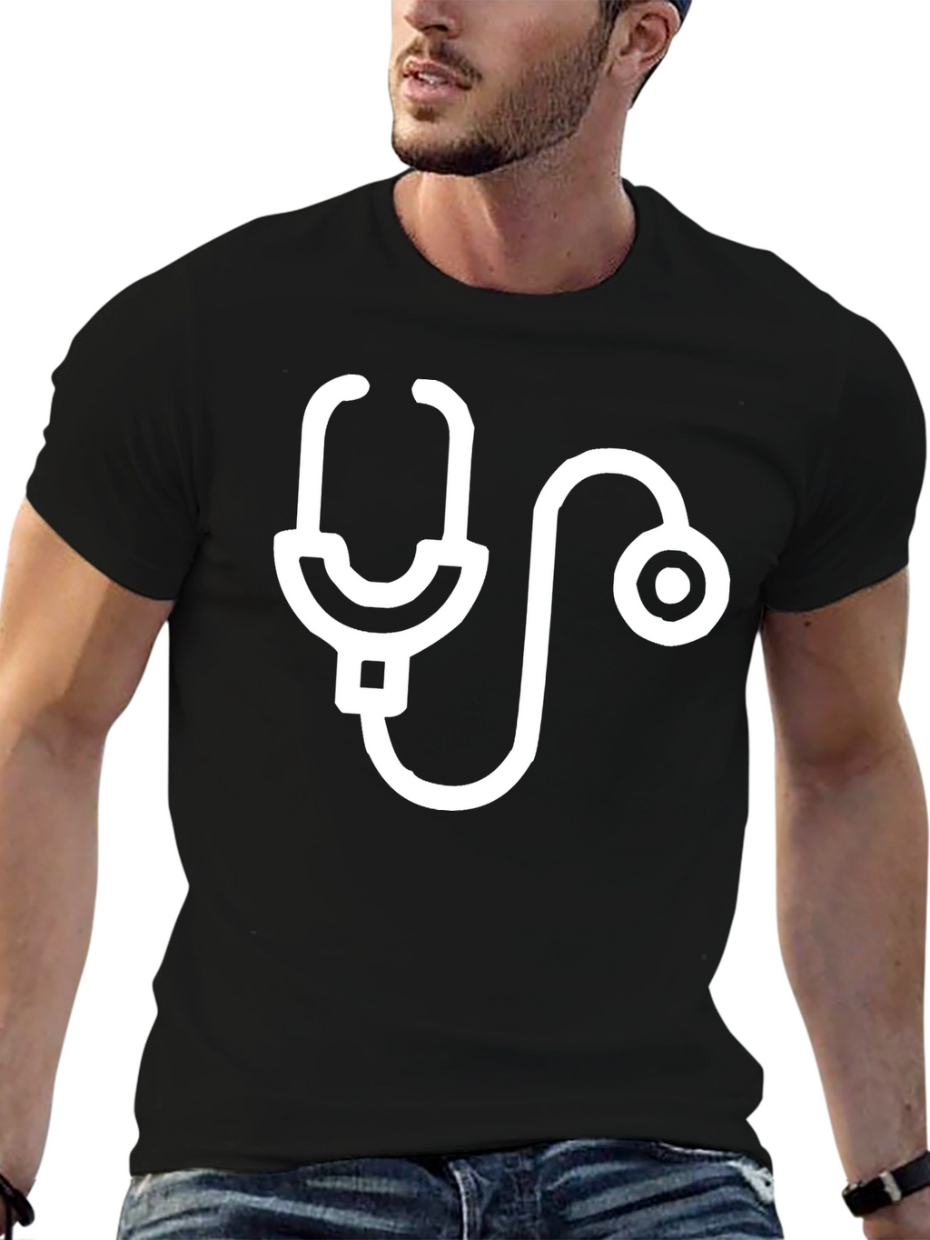 Stethoscope Graphic Tee - Medical Professional Shirt