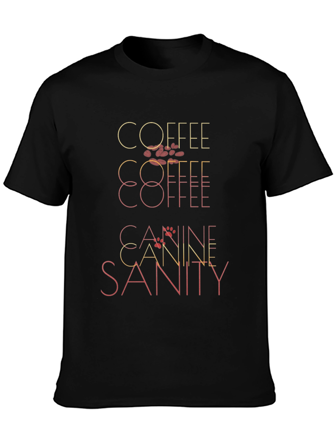 Coffee Canine Sanity T-Shirt