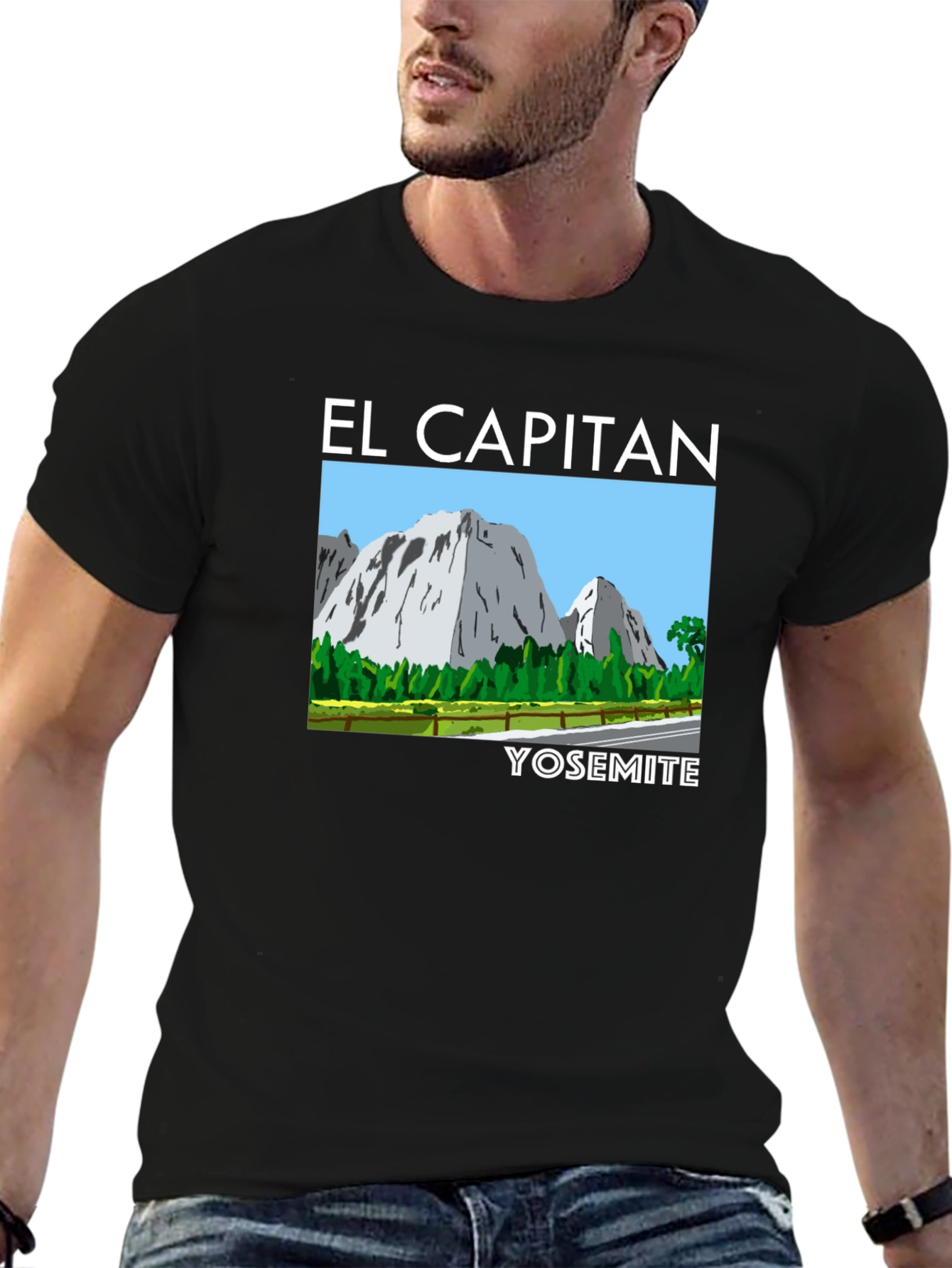 El Capitan Yosemite Graphic Tee - Black