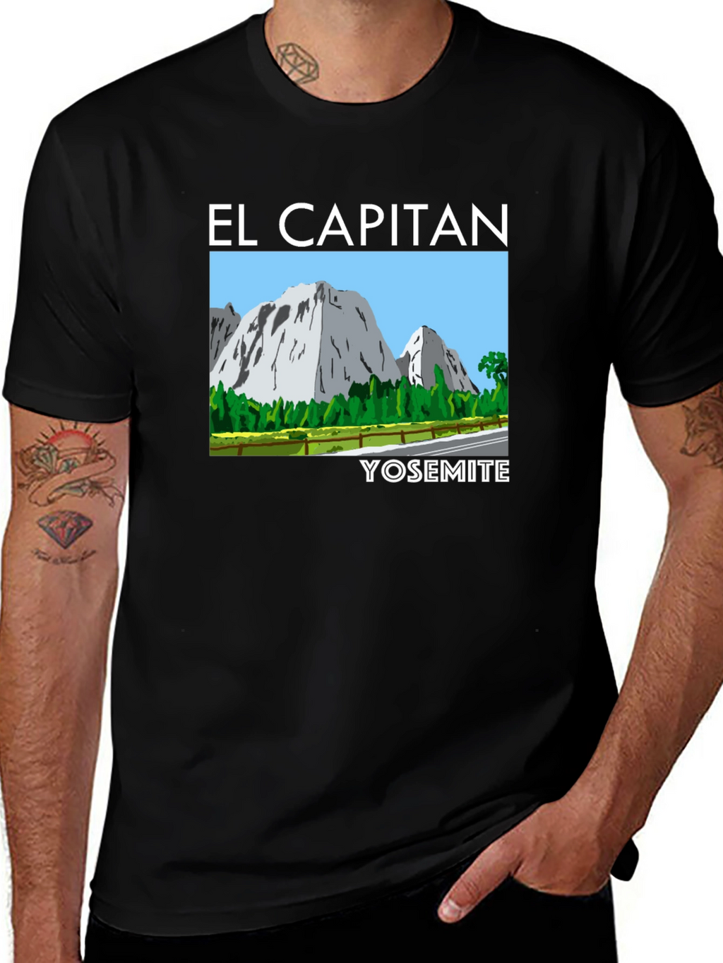 El Capitan Yosemite Graphic Tee - Black
