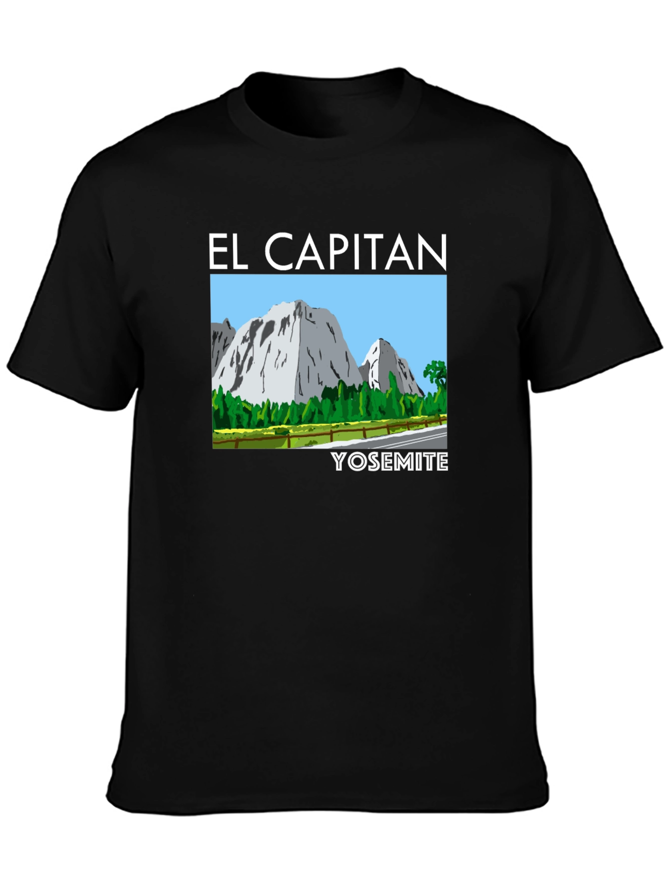 El Capitan Yosemite Graphic Tee - Black