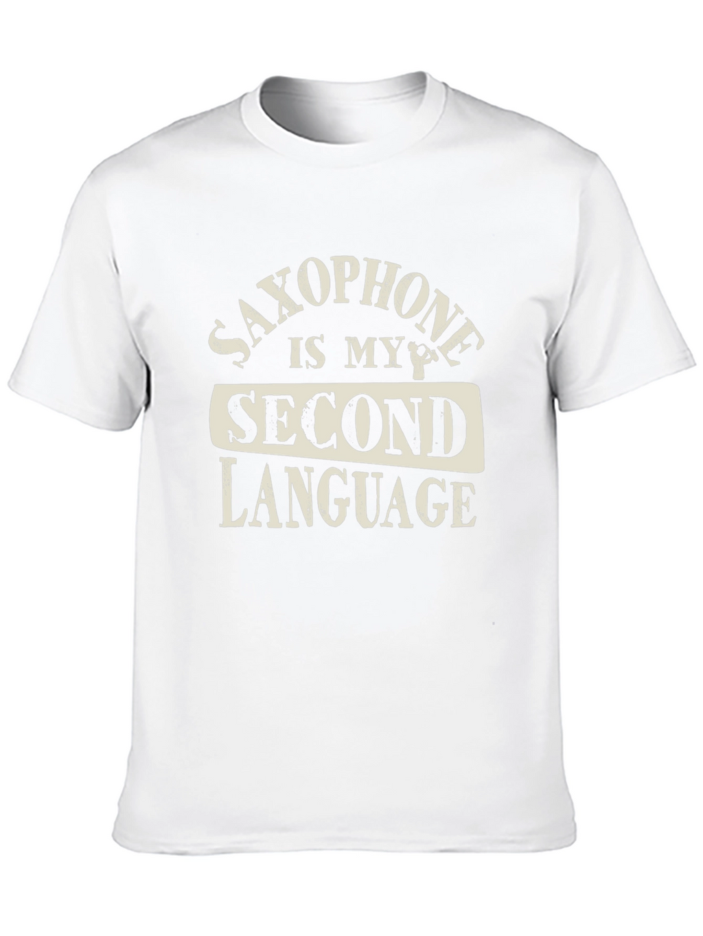 Saxophone is My Second Language Graphic T-Shirt