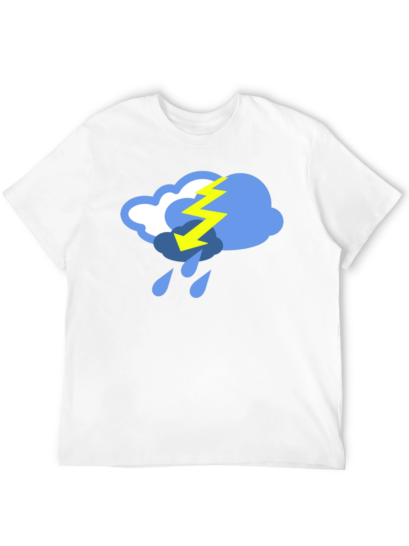 Stormy Weather Graphic Tee - Black Cotton T-Shirt