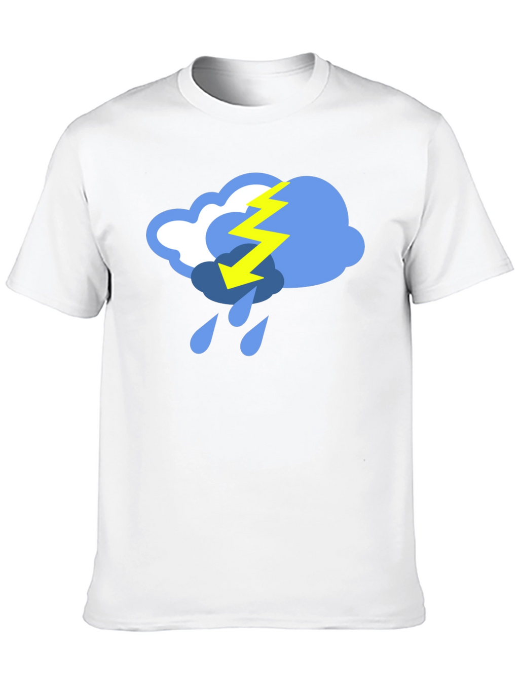 Stormy Weather Graphic Tee - Black Cotton T-Shirt