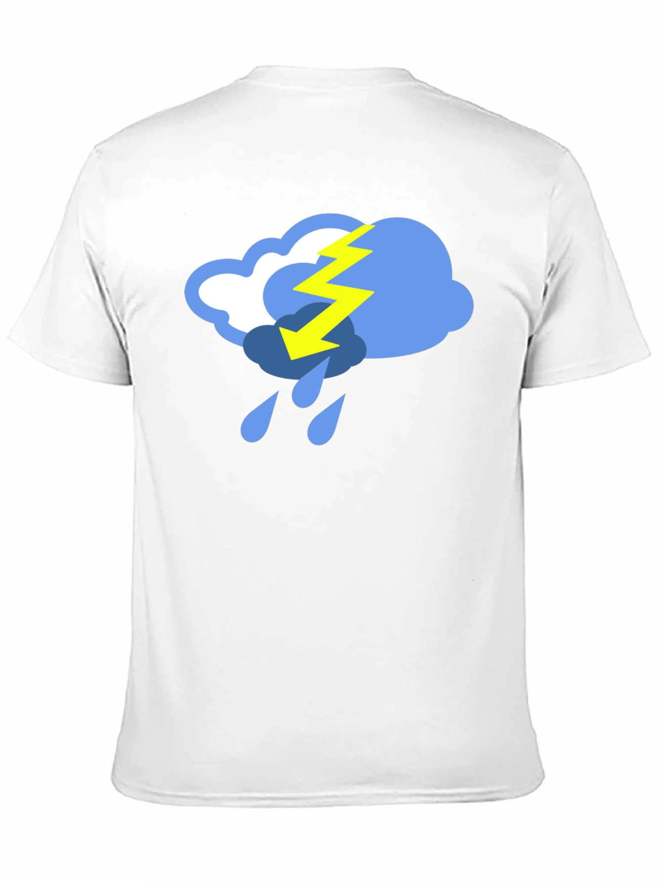 Stormy Weather Graphic Tee - Black Cotton T-Shirt