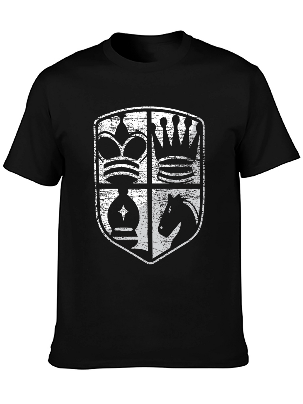 Chess Piece Shield Graphic T-Shirt