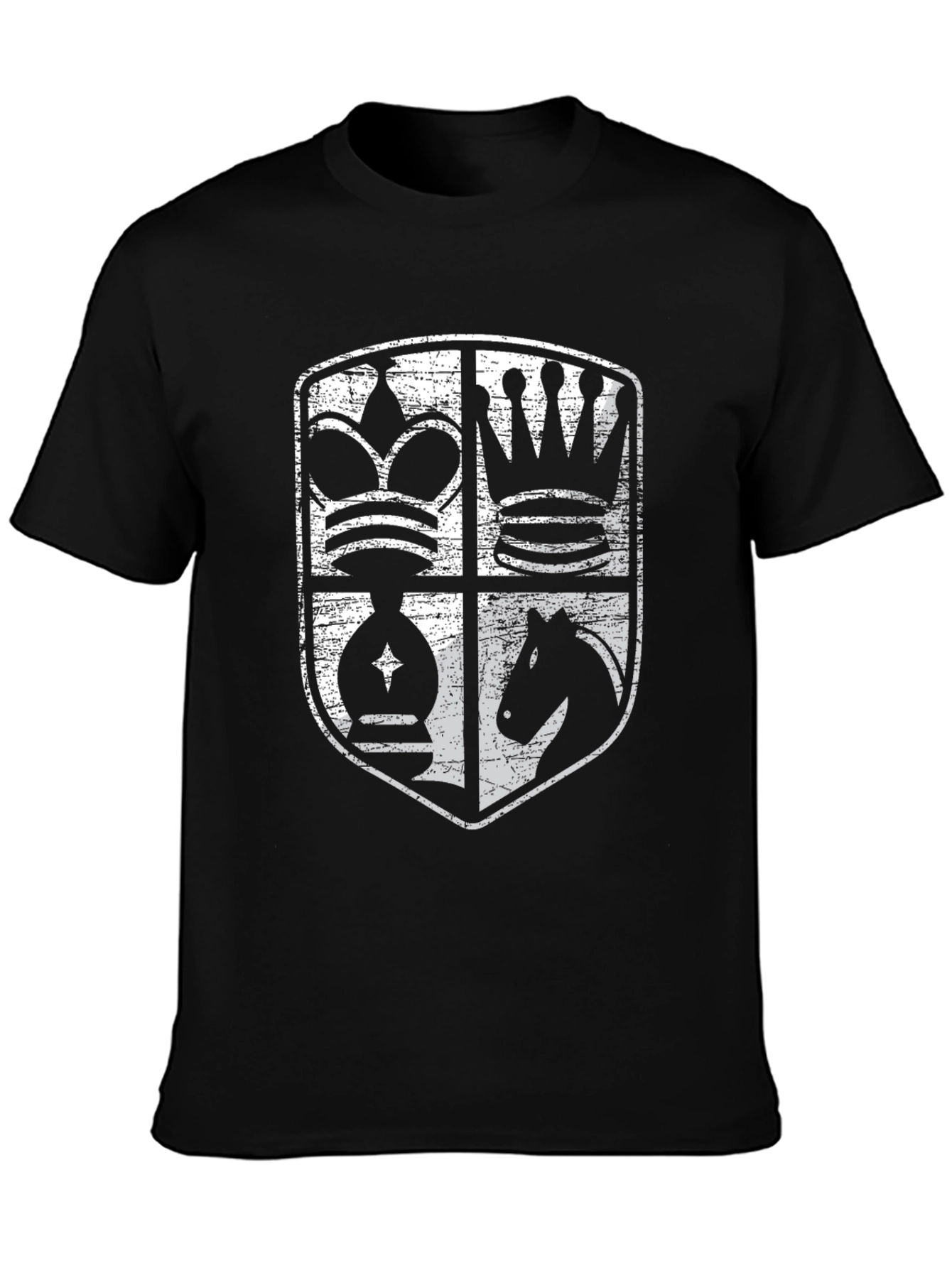 Chess Piece Shield Graphic T-Shirt