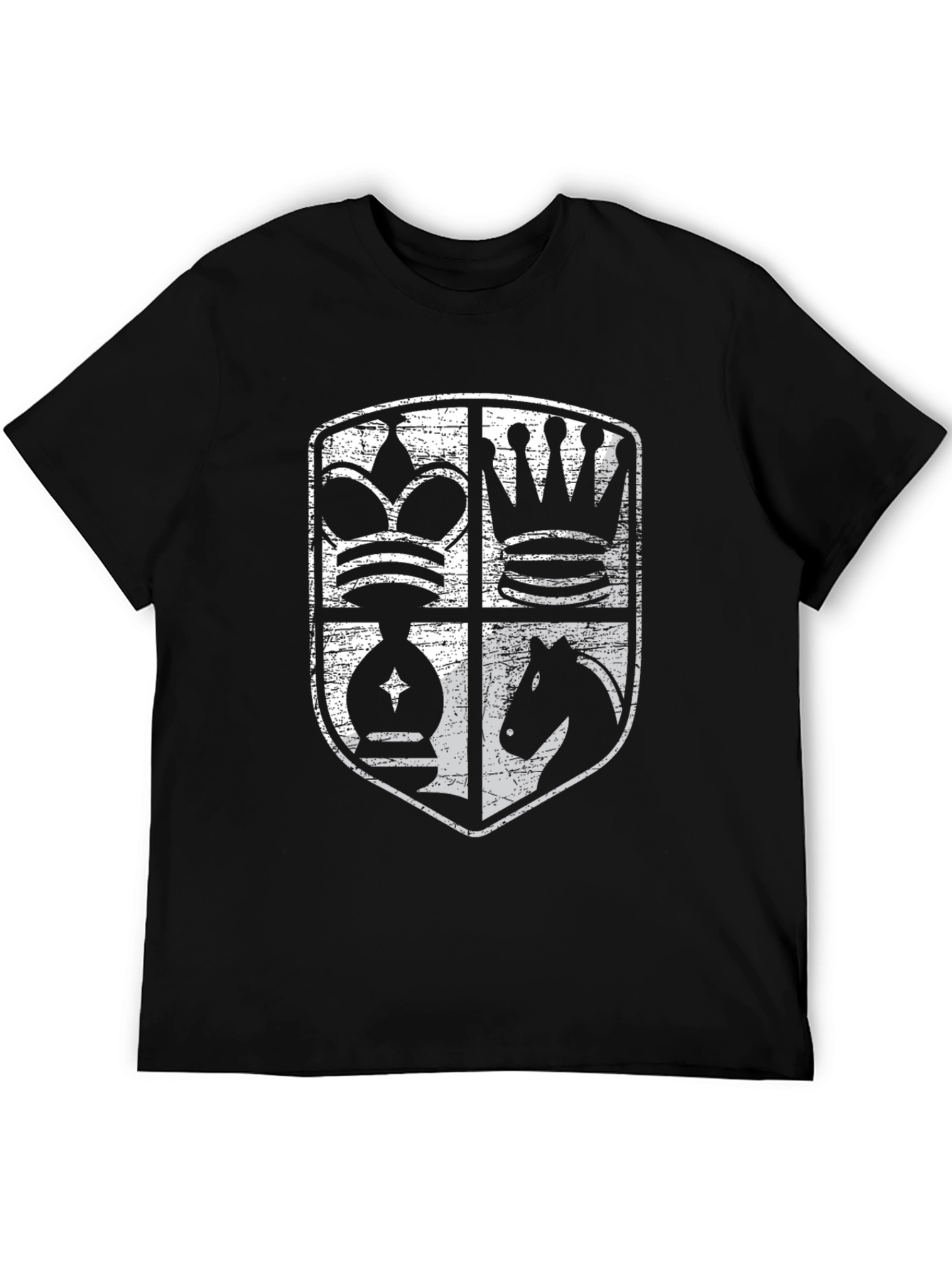 Chess Piece Shield Graphic T-Shirt