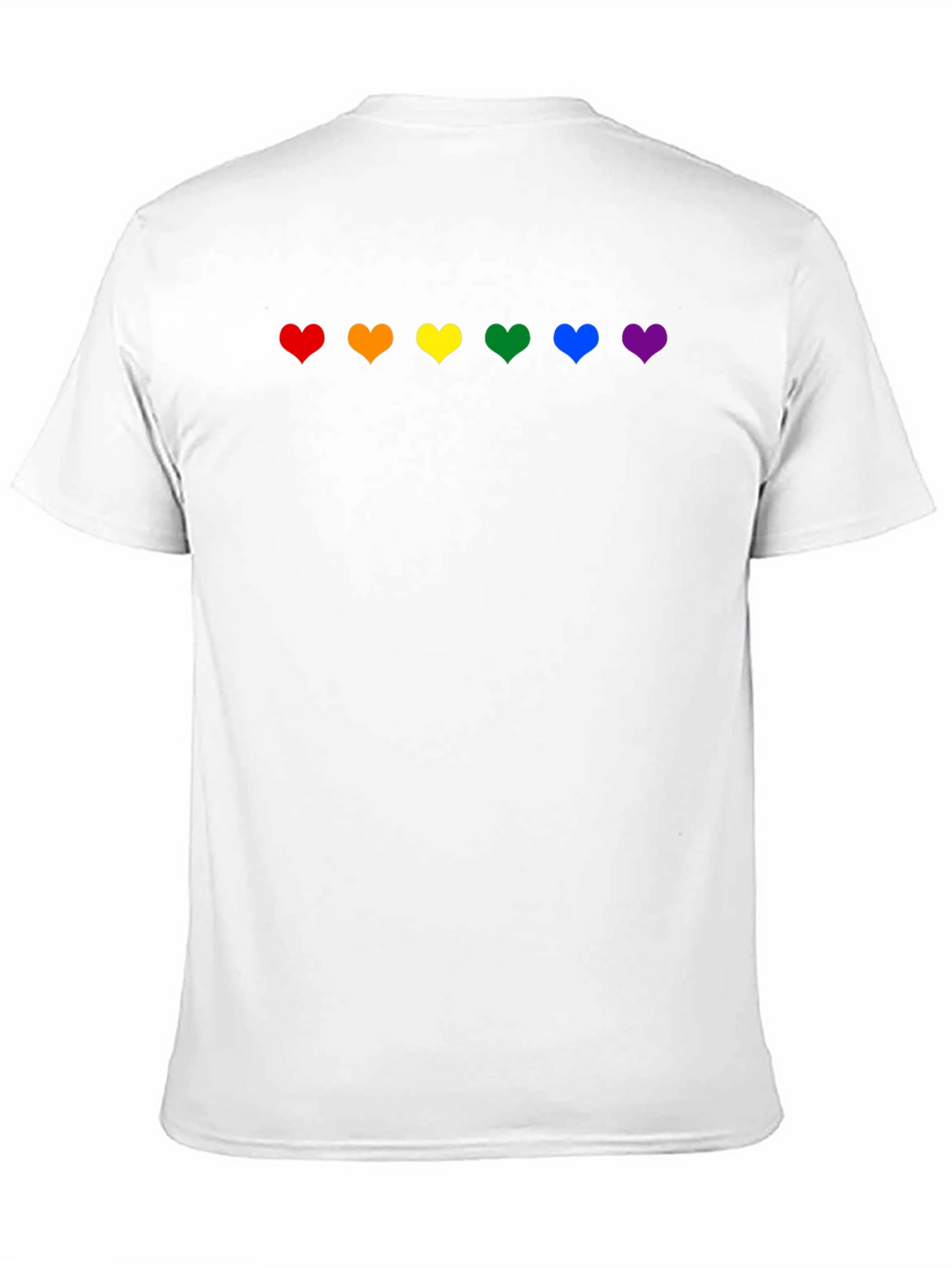 Rainbow Hearts Pride T-Shirt - Black