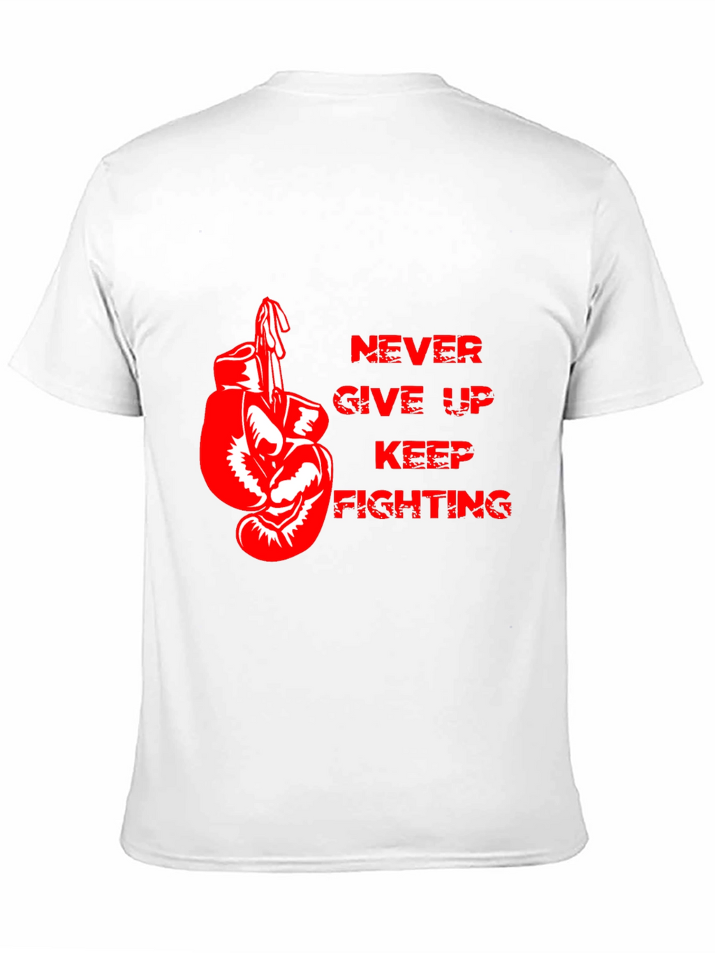 Motivational Boxing Gloves Graphic T-Shirt