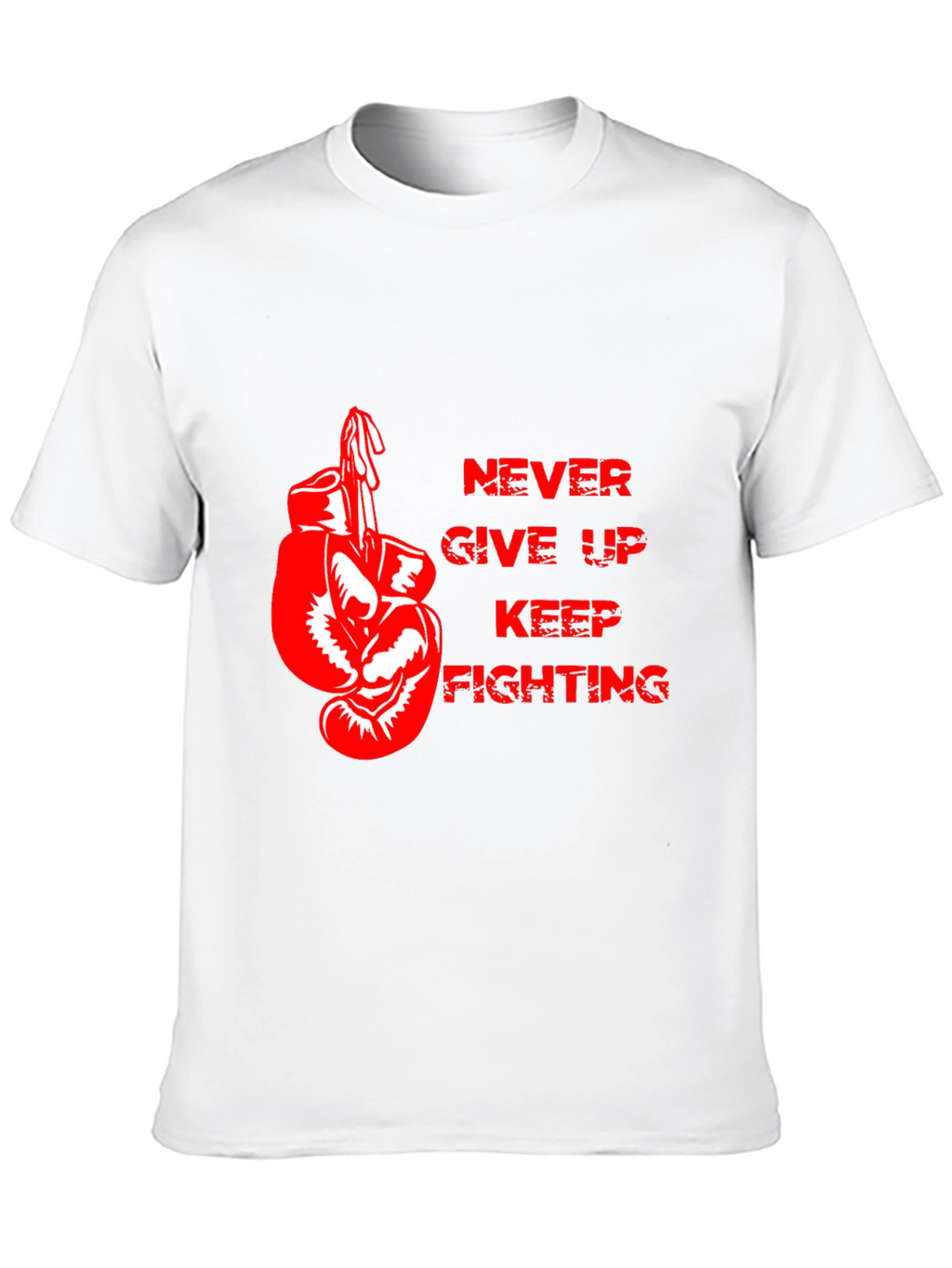 Motivational Boxing Gloves Graphic T-Shirt