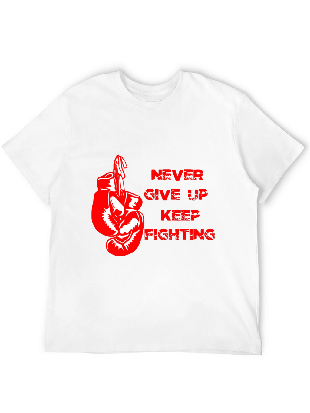 Motivational Boxing Gloves Graphic T-Shirt
