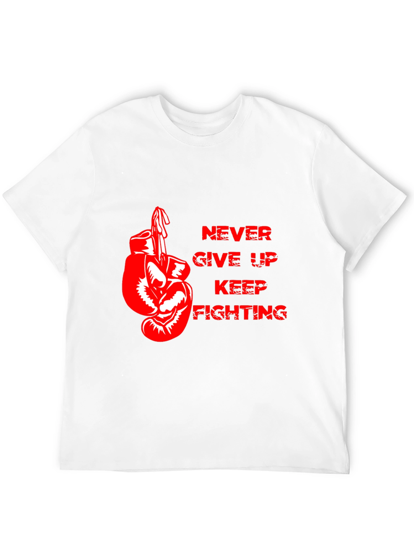 Motivational Boxing Gloves Graphic T-Shirt