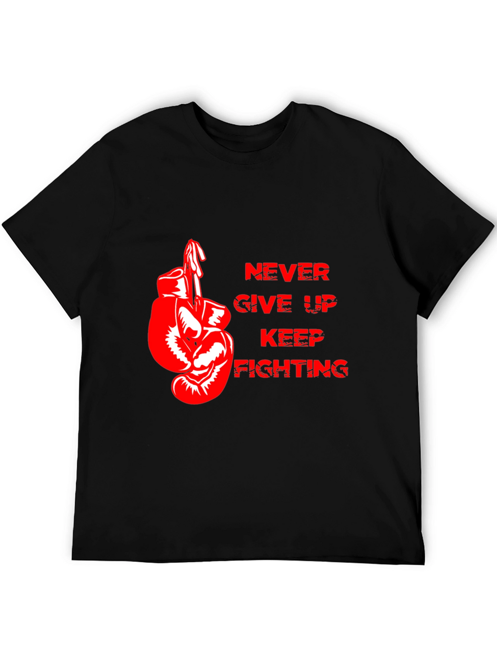 Motivational Boxing Gloves Graphic T-Shirt